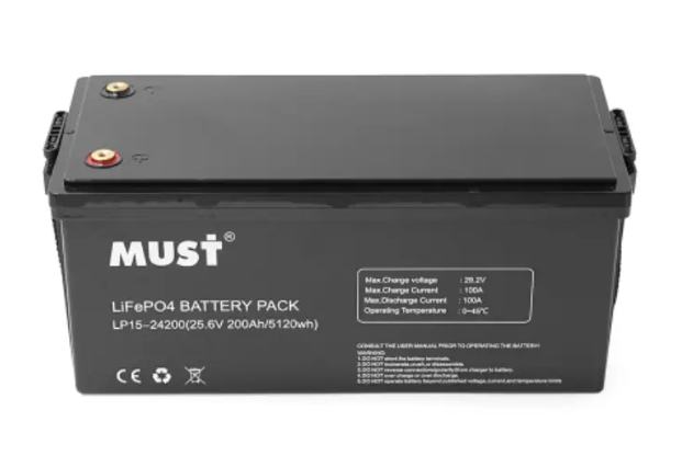 Акумулятор літієвий, Must, 24V 200Ah, 5120Wh, 6000 циклів